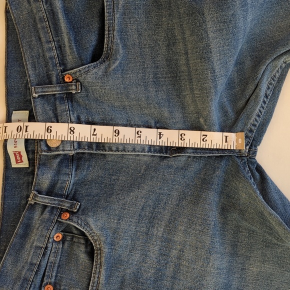 Levi's 514 Straight Distressed Jeans 16 Regular W28 x L28 Blue - Picture 15 of 16